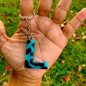 Animal Print Keychain (Letter L only)